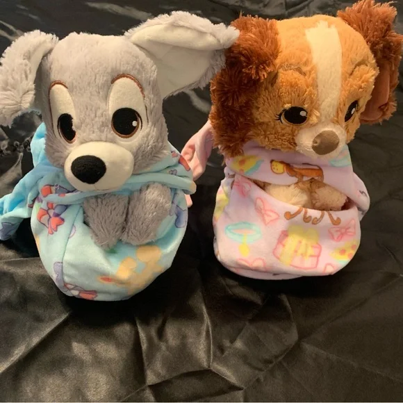 EUC Disney Lady & Tramp Babies - Picture 1 of 5
